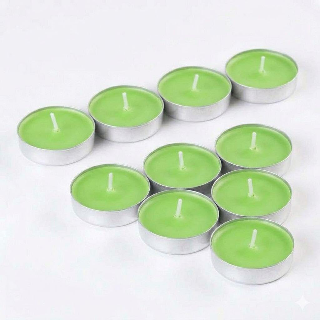 Scented Candle - High-concentration fragrance with long-lasting aroma, perfect for creating a romantic, cozy ambiance in any room. (M4 – 10 pcs, Strawberry)