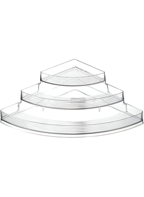 Corner Shelf - Chic 3-Tier Organizer for Jars, Spices, Perfumes, and Makeup. Large Size, High-Quality Imported Product for Storing Cosmetics & Cooking Supplies