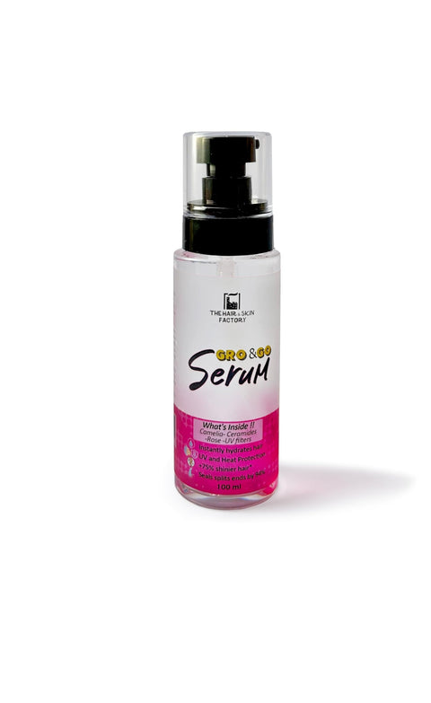 The Hair & Skin Factory Gro & Go Hair Serum, UV and Heat Protection, 100 ml