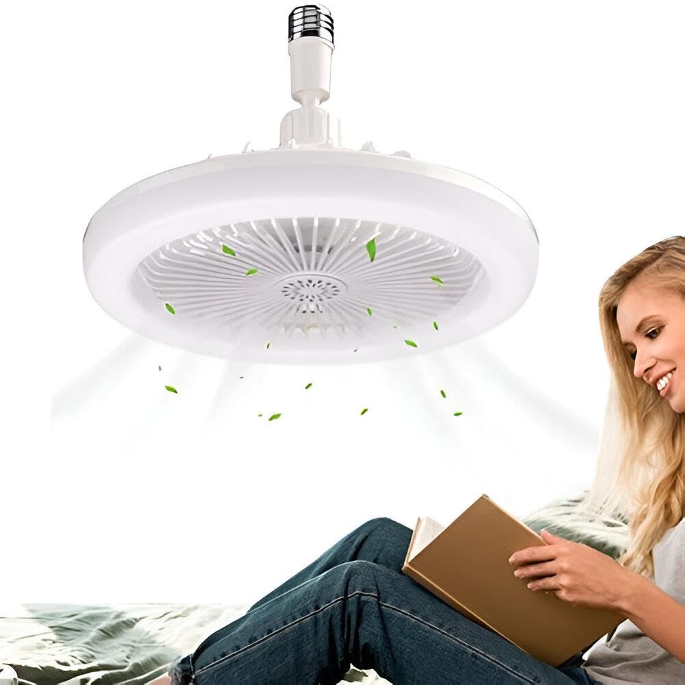 Multi Mode Lamp - Ceiling fan light with three adjustable illumination colors, three fan speeds, user-friendly dimmable brightness control, convenient remote, and built-in timer feature