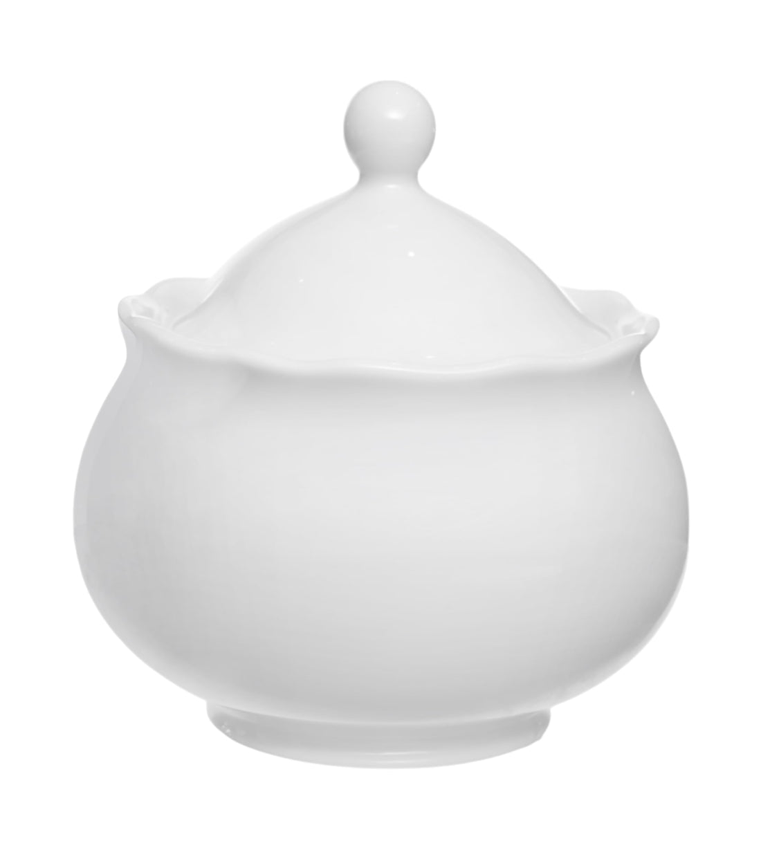 Royal Porcelain | Sugar Bowl with Lid | 0.28 L | White | Bone China - Baroness