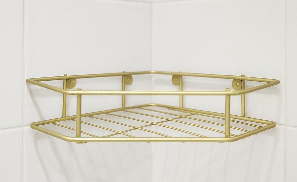 Bathroom Corner - Bathroom Shelf (Metal Bathroom Corner Shelf Gold)