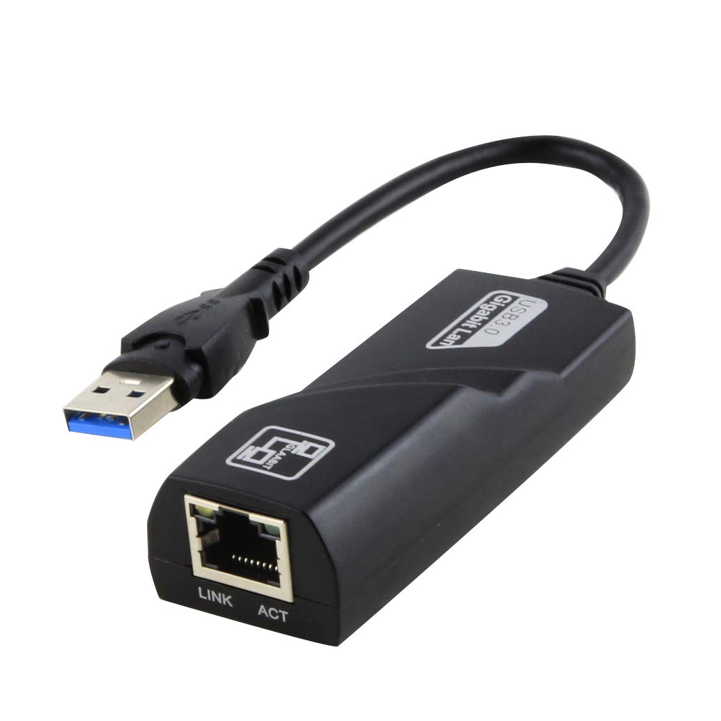 USB to Ethernet Adapter 3.0, adds Network connectivity to a Computer with a USB Port, 10/100/1000 Gigabit Ethernet Converter Wired USB Network Adapter for MacBook, iMac Pro, Chromebook