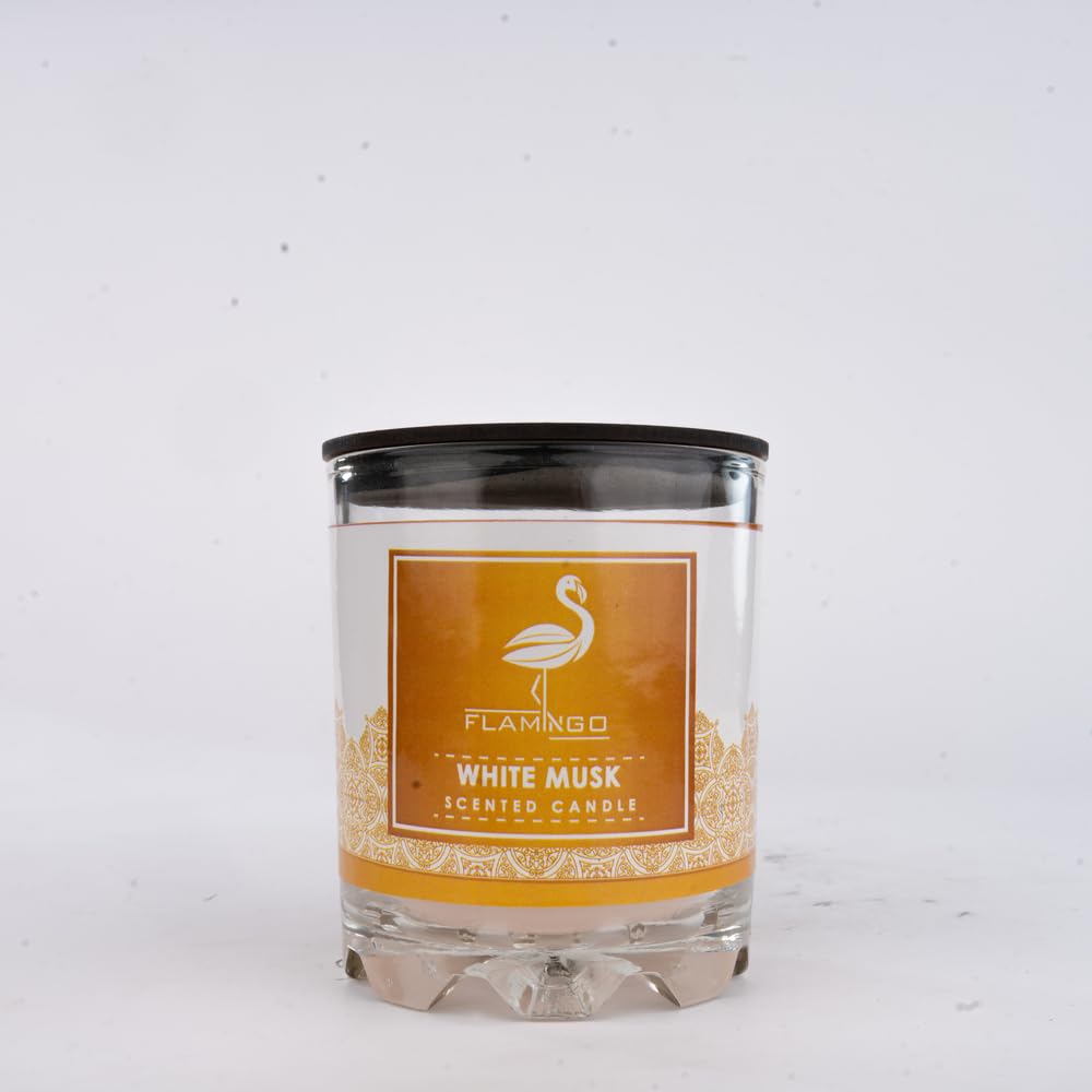 Flamingo White Musk Scented Candle 160 g