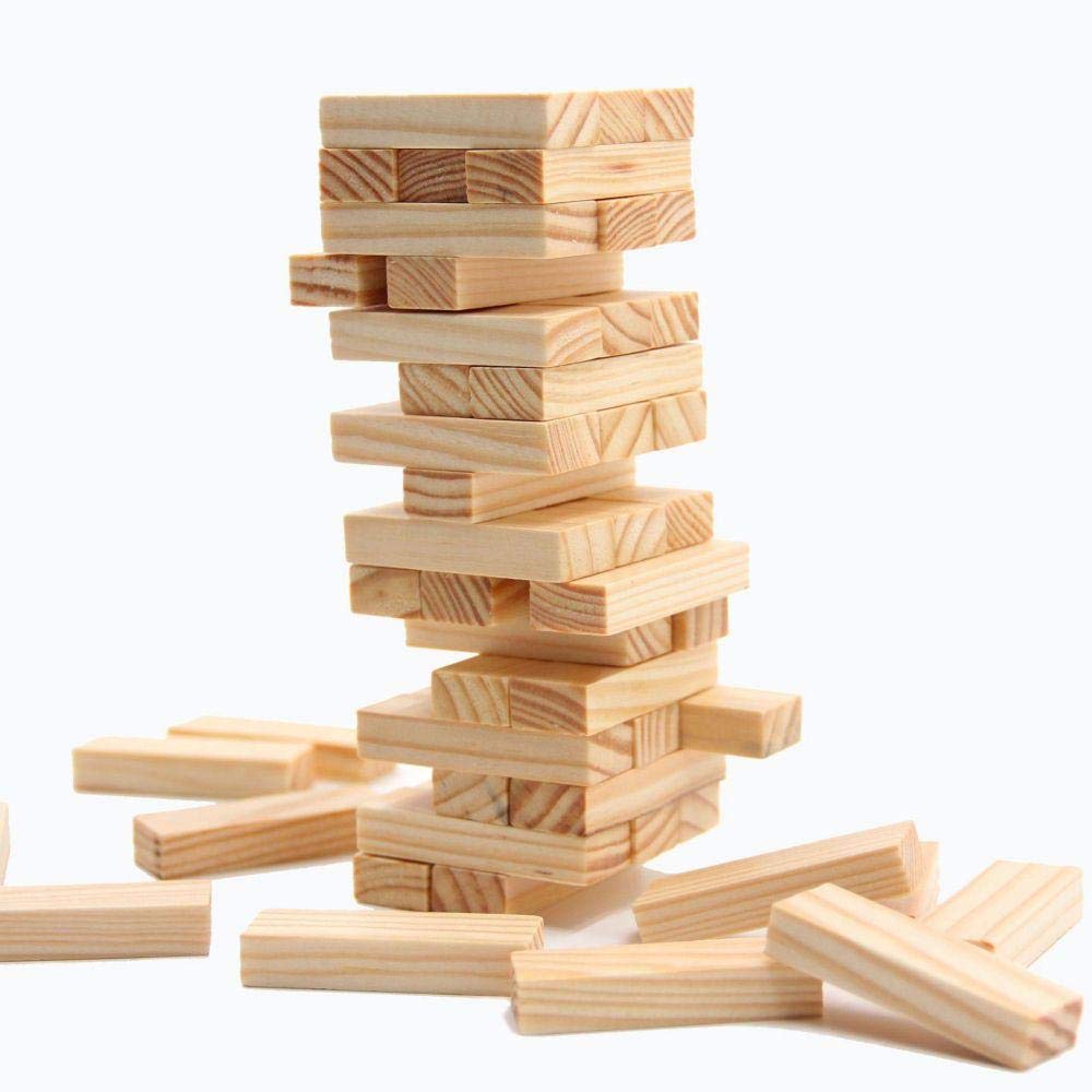 stacked Wooden blocks layered Children's wooden toys Building Blocks