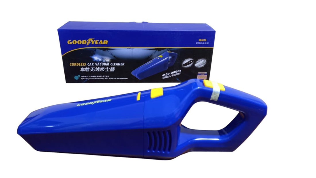 GOOD YEAR Portable Electric Vacuum Cleaner for Car, Home, Office Charged by Electricity Through USB Built-in Lithium Battery Qableh for Recharging Wireless New Design for Removing Dust by GOOD YEAR