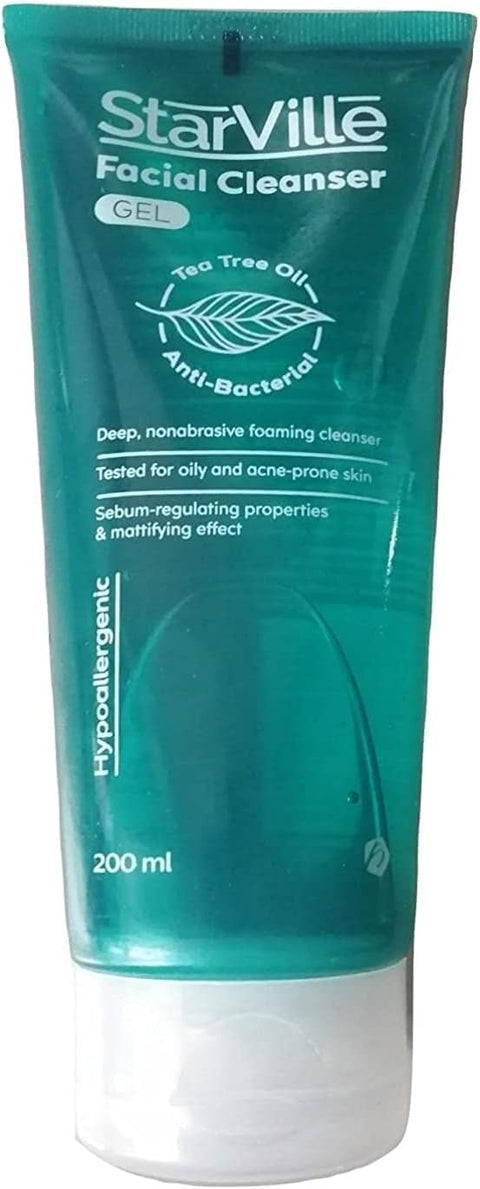 Starville facial cleanser gel tea tree oil anti-bacterial - pack may vary