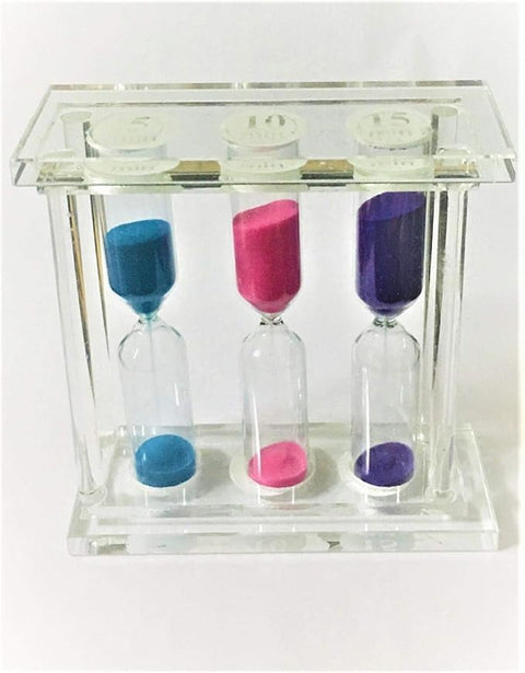 Glass Hourglass for Home Decor, Multicolor