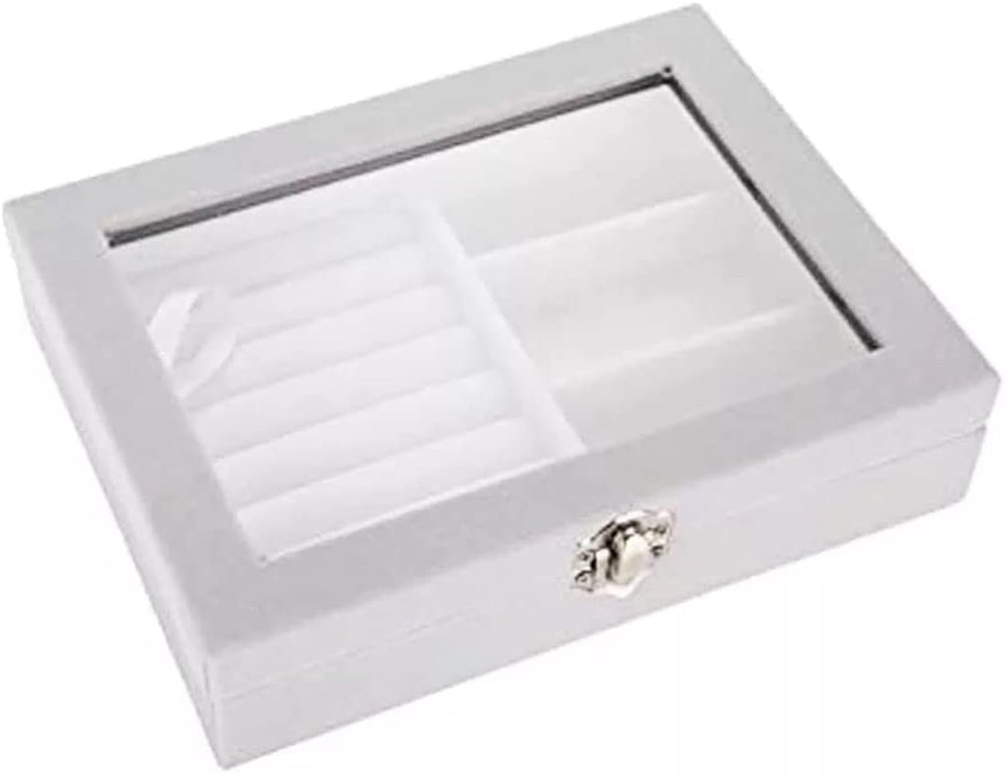 Multifunctional Portable Velvet Jewelry Box Organizer Ring Holder Jewelry Case for Travel Jewelry Gift Box for Girls Women