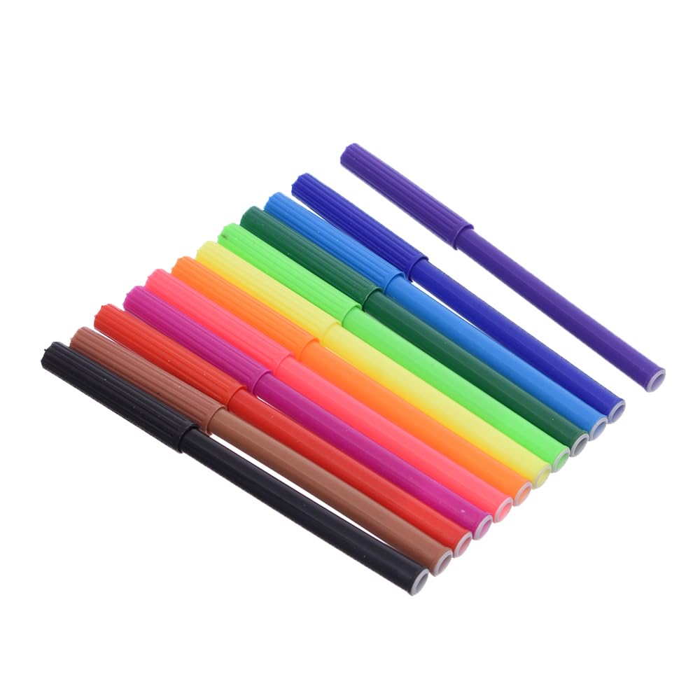 Elmaayergy Y-38/YL201822-12 Set Of 12 Pieces Of Water Colour Marker With Durable Material, Suitable For School And Home
