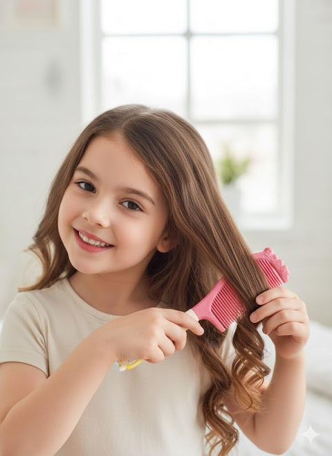 Wide Tooth Comb and Large Hair Detangling Comb, Durable Hair Brush for Best Styling and Professional Hair Care, Suitable for Curly Hair, Long Hair, Wet Hair in all Types-1 peice -random color