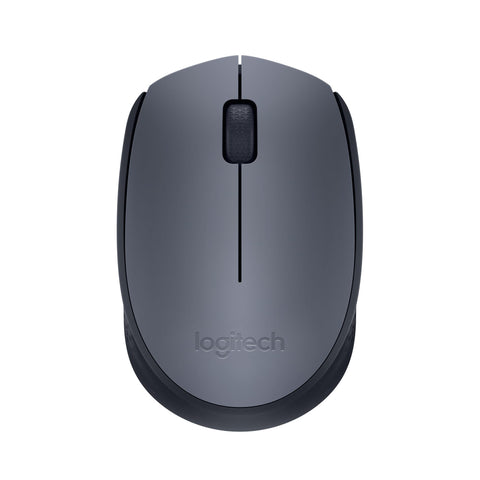 Logitech M170 Wireless Mouse, 2.4 GHz with USB Nano Receiver, Optical Tracking, 12-Months Battery Life, Ambidextrous, PC/Mac/Laptop - Grey