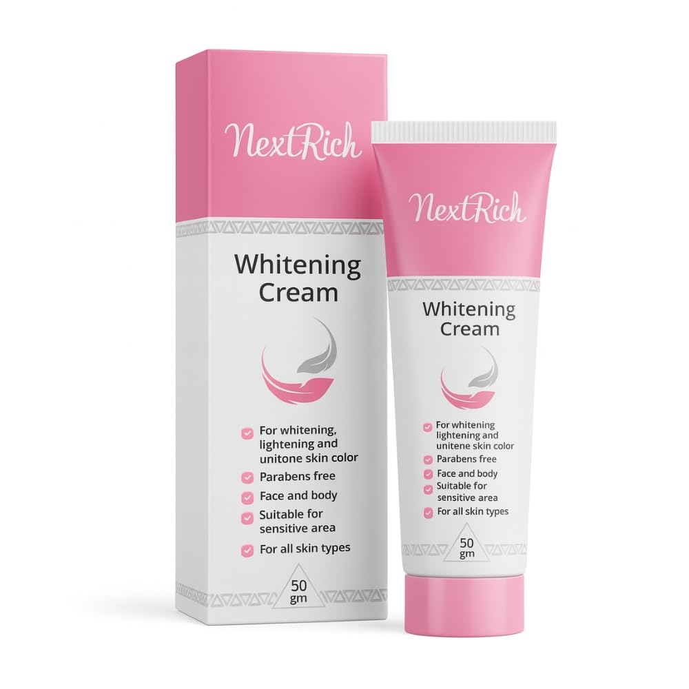 Next Rich Whitening Cream 50 grams | Deep Hydration Anti-Aging | Skin Brightening | Sensitive Areas | All Skin Types