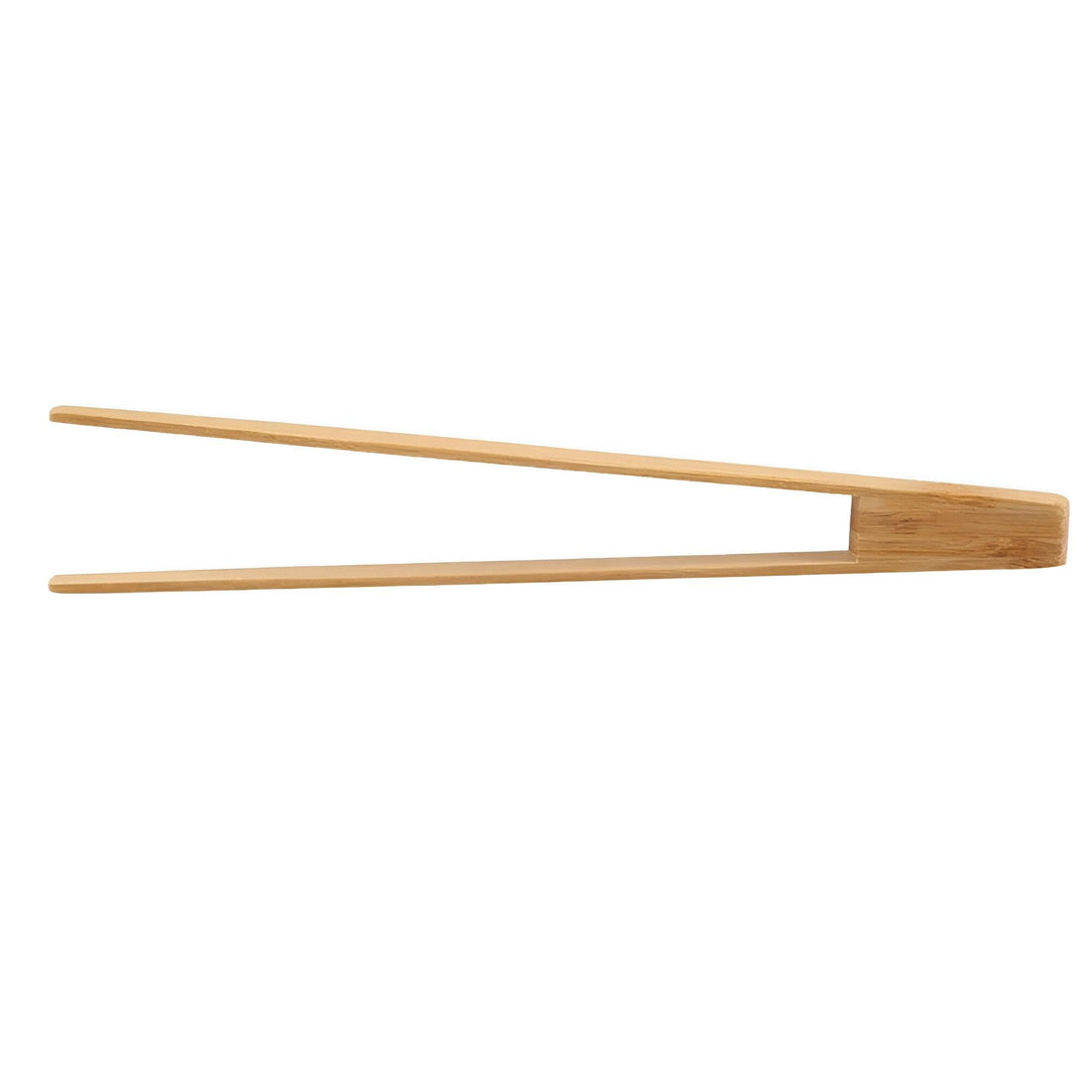 Heat Resistant Tweezers - 24cm bamboo kitchen tool for easy handling of toast, baking tools and barbecue grill requirements