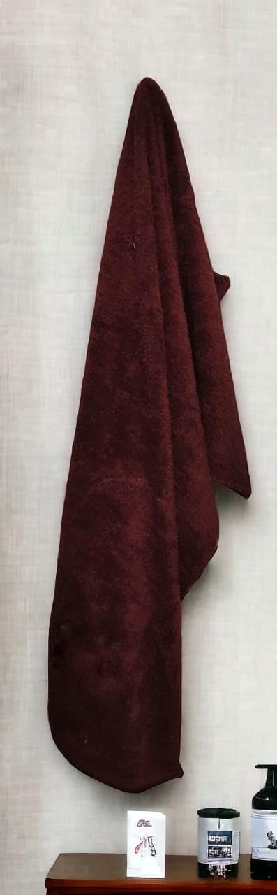 Bath Towels 100% Cotton (Brown, 70 * 140)