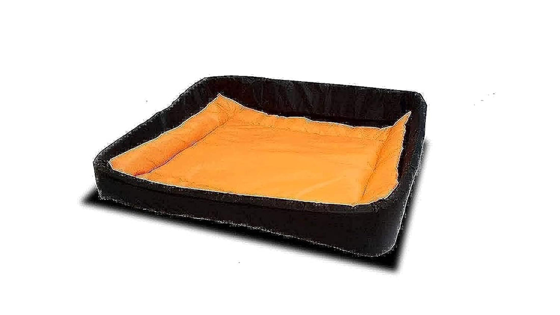Moro Moro 3 Waterproof pet animals bed with removable cushin-black and orange