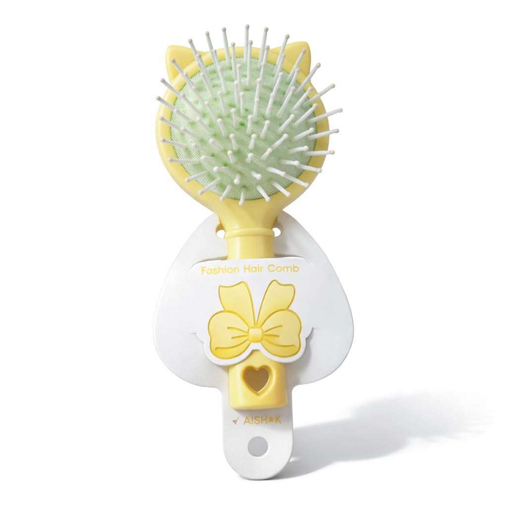 Catch Up Kids Hair Brush Soft Bristle Detangling Brush Gentle Scalp Care Anti Tangle No Pain Lightweight Comfortable Hairbrush for Children Daily Hair Care