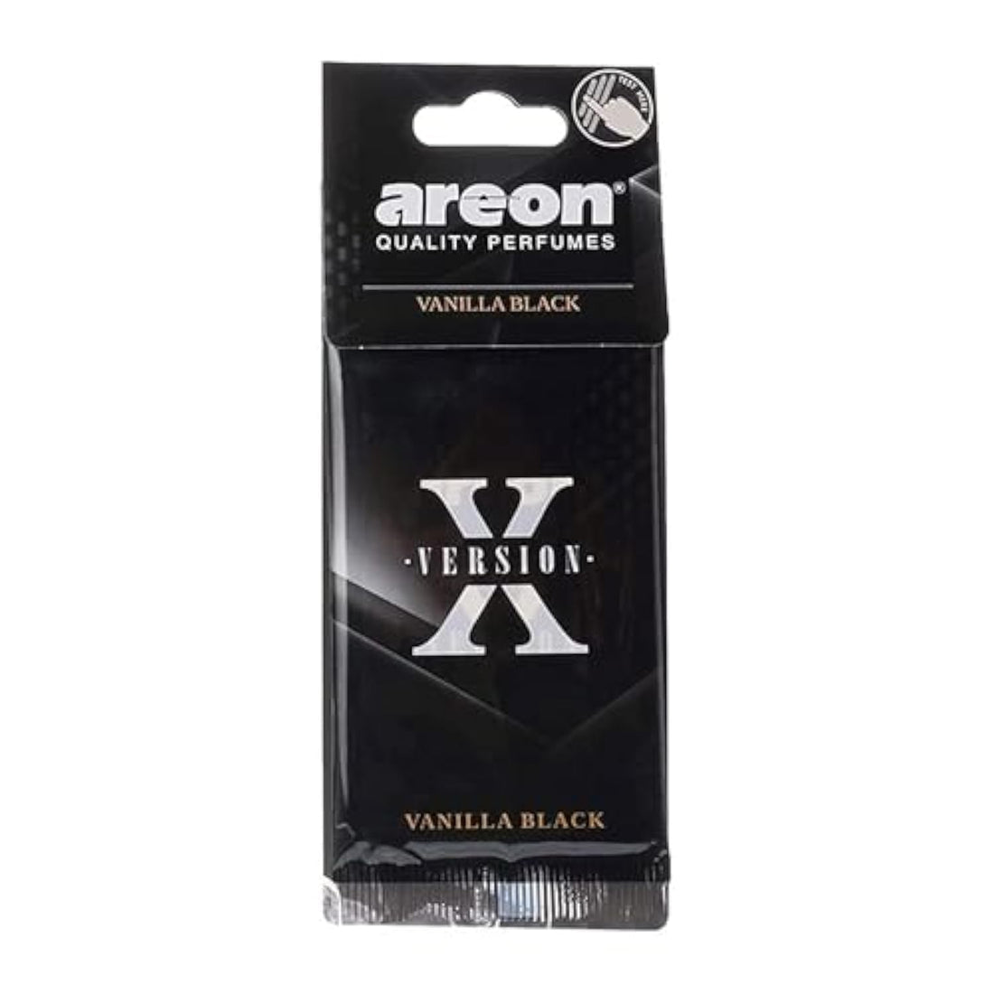 Areon X Version Hanging Car Air Freshener Vanilla Black - NEW