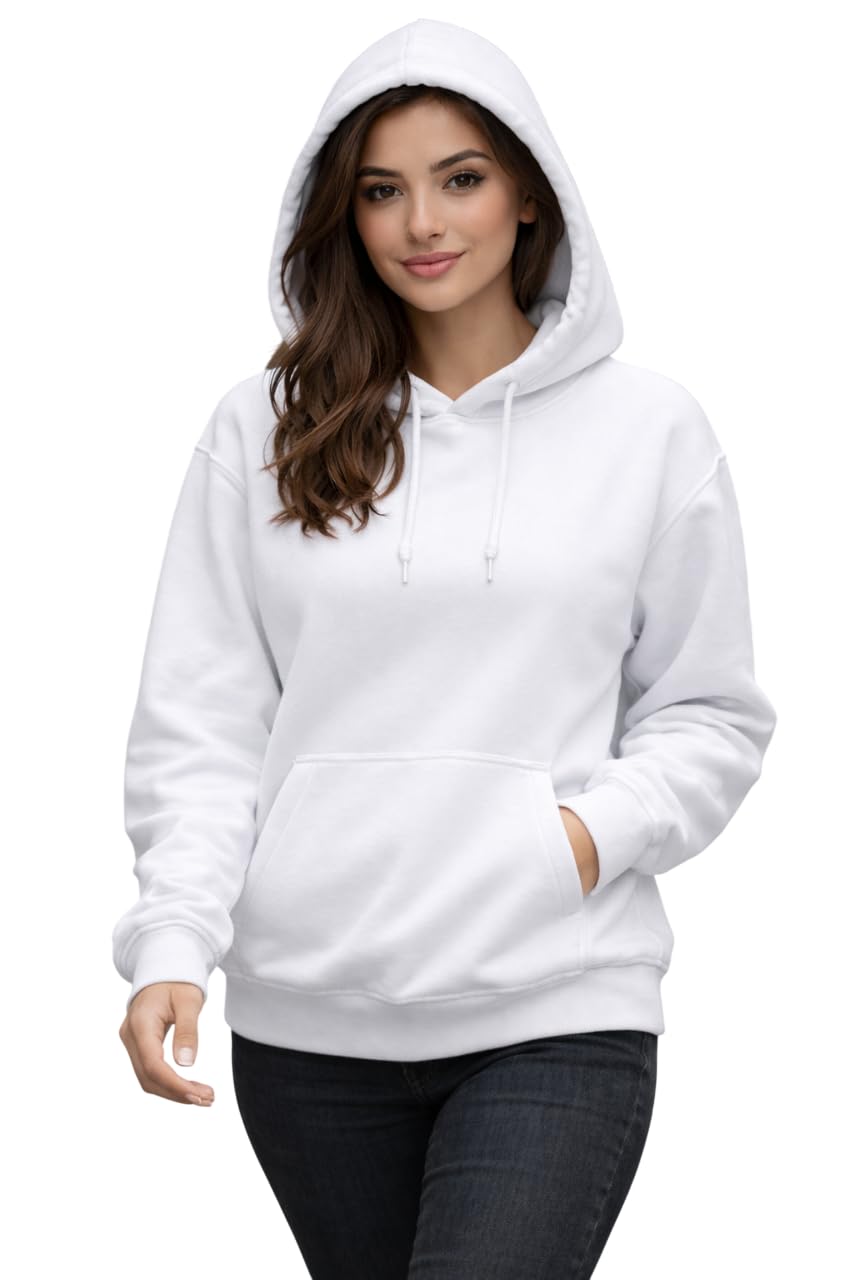KAYAN Women's Trendy Sadie Hoodie with Kapishu Front Pocket - Casual Fashion Style Comfortable Outwear Group Daily Look Sweatshirt by Qian Trade and Distribution Code 4201
