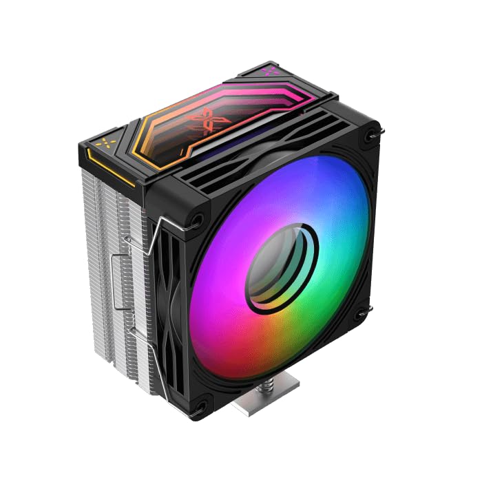 Xigma.tek EPIX II CPU Cooler for PC – RGB CPU Cooling Fan – Powerful Gaming Cooling Performance – Compatible with Intel and AMD Processors – Quiet Operation – Black