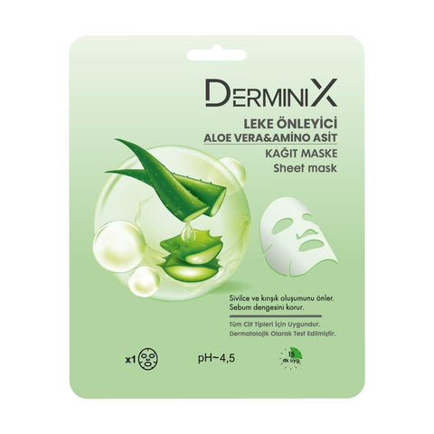 Derminix Anti-Spot Sheet Mask with Aloe Vera and Amino Acids 25 g