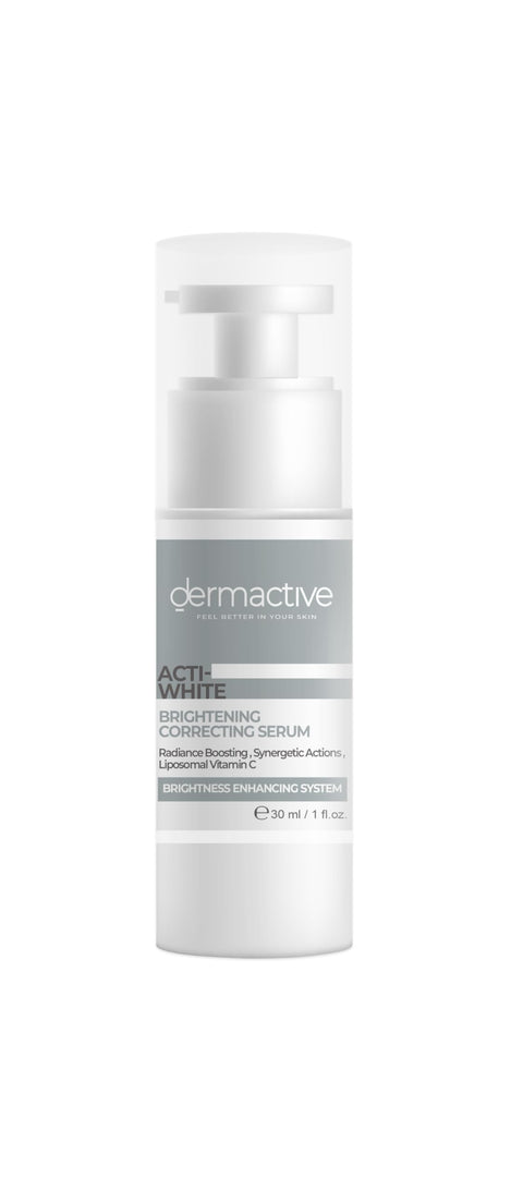 DERMACTIVE Acti‑White Brightening Serum – 30 ml Targeted Brightening, Skin Tone Correction, Lightweight & Fast Absorbing All Skin Types, Sensitive Skin, Daily Use – AM & PM