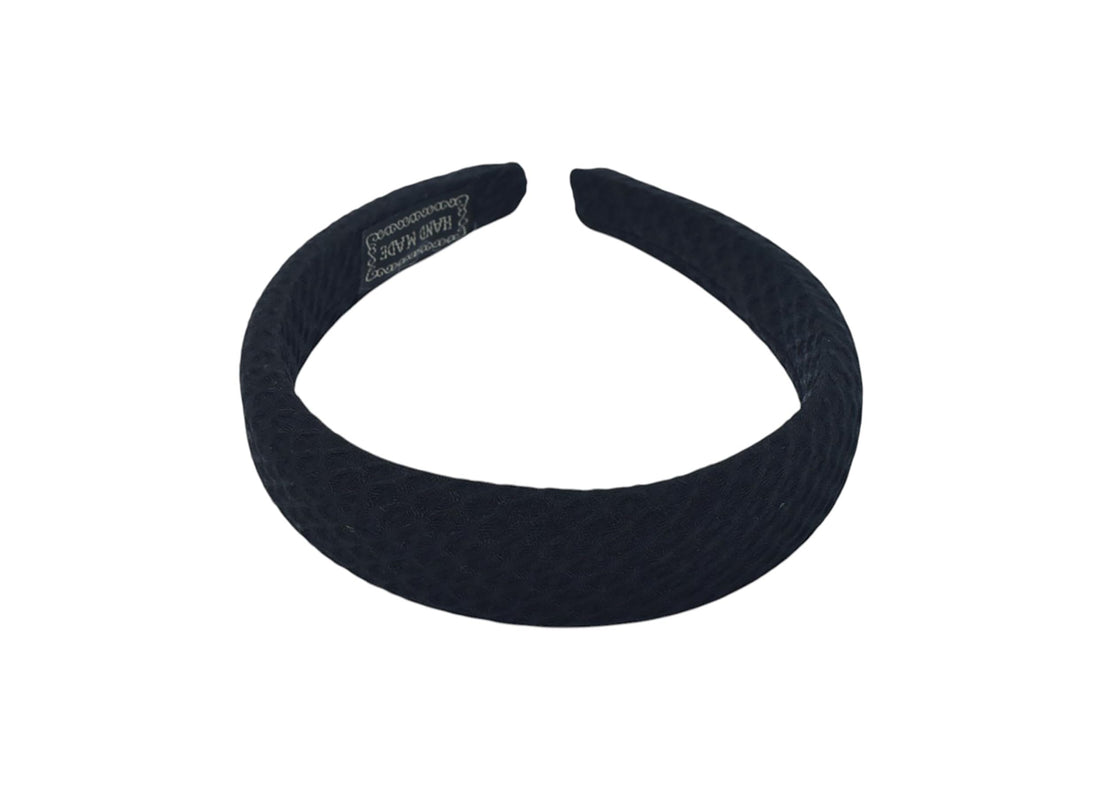 Wide Headband With Simple Design For Girl - Black