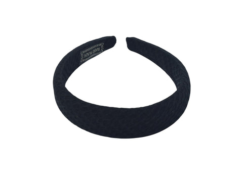 Wide Headband With Simple Design For Girl - Black