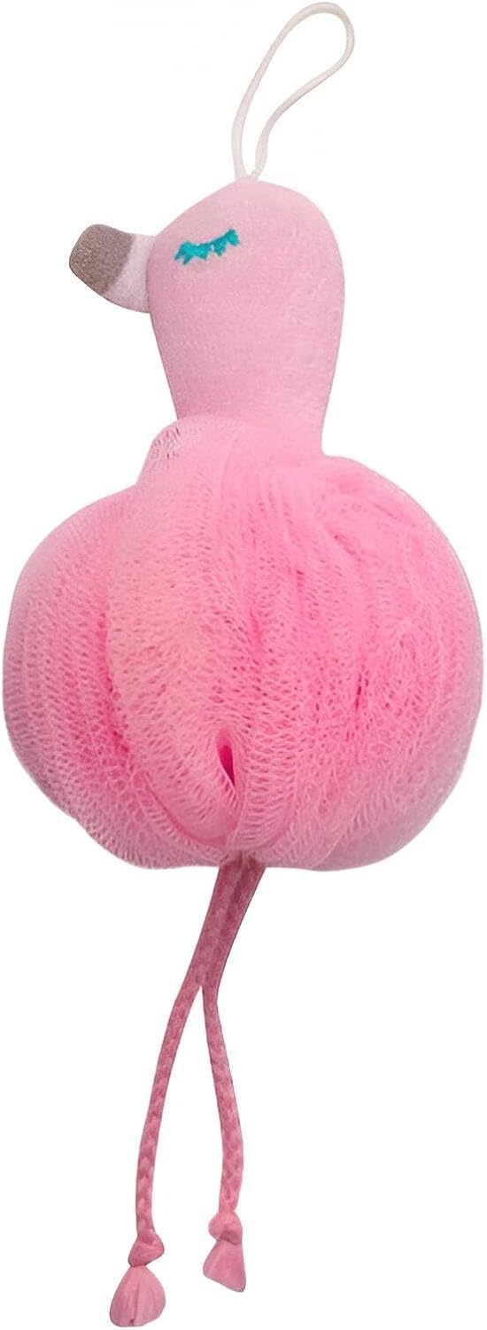 Cute Flamingo Bath Loofah - Soft and Practical Exfoliating Bath Loofah with Rich Foam - Fun Design for Kids and Adults Premium Loofah to Remove Impurities and Rejuvenate Skin (2 Pack) *