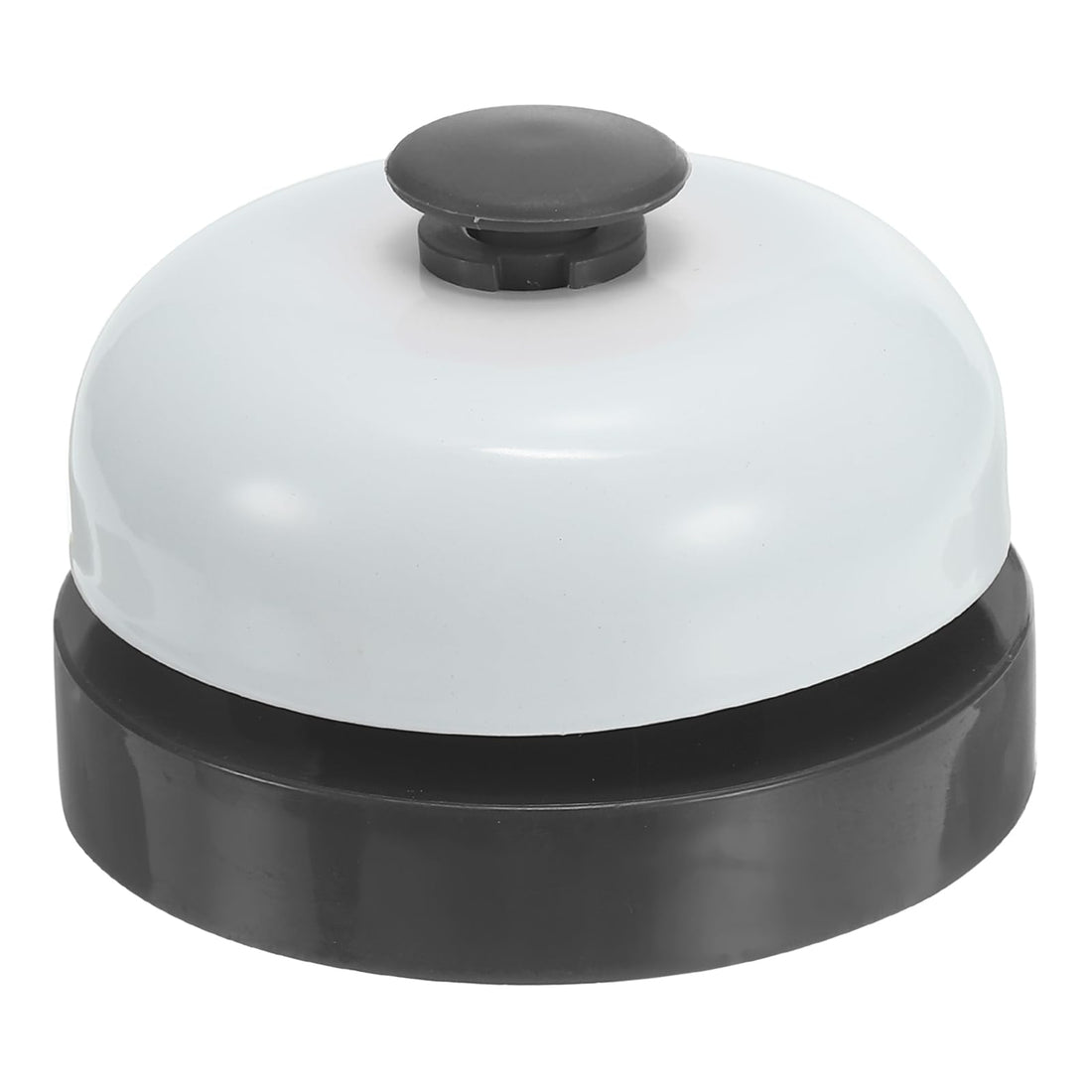 PATIKIL Desk Call Bell 2.5" Diameter, Dinner Desk Front Bell for Service with Metal Anti-Rust Construction for Hotel Restaurant Reception Areas Office Warehouse, Black/White