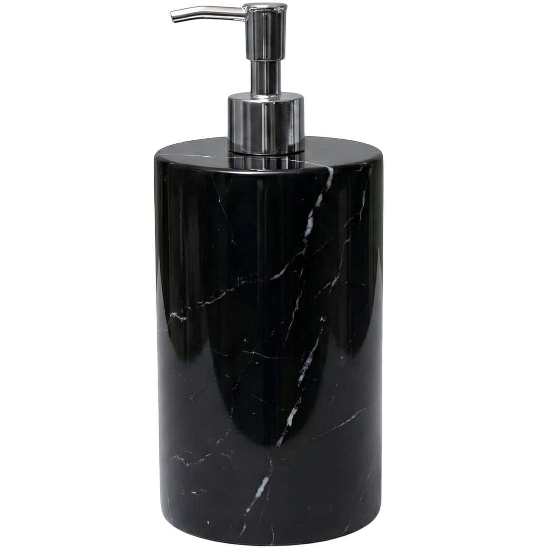 Luxury Marble Soap Dispenser Pump and Soft Velvet Base - Lotion & Liquid Dispenser, Modern Kitchen Bathroom Soap, Prevent Slip and Protect Surfaces