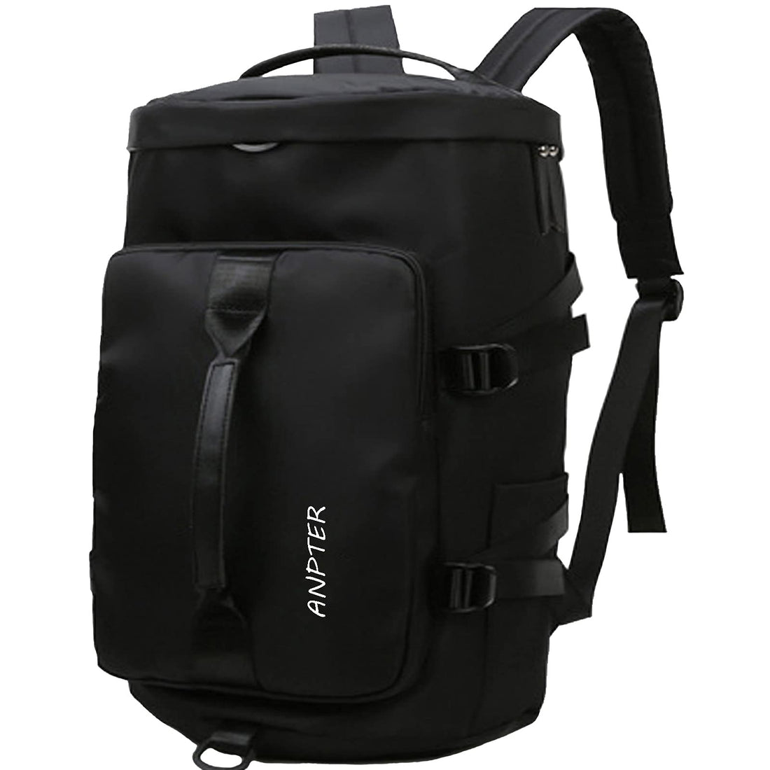 ANPTER Sports Duffle Backpack for Women Gym Bag Holdall Rucksack with Shoes Compartment for Sport Traveling Swimming Yoga Hiking Camping (Women Sports Duffle Backpack for Black)