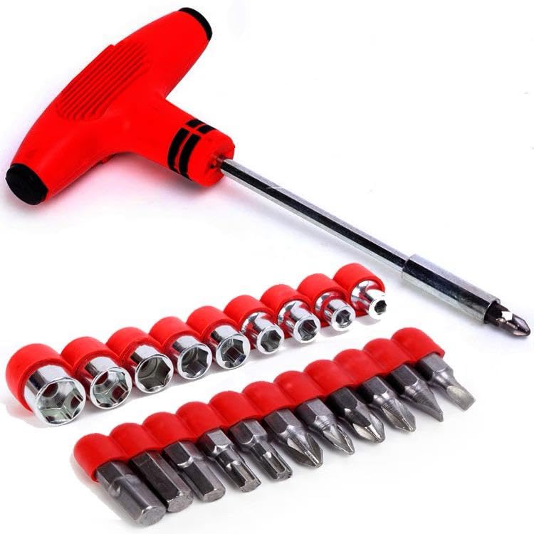Durable Screwdriver Set with 22 Custom Tools - Adjustable Screwdriver