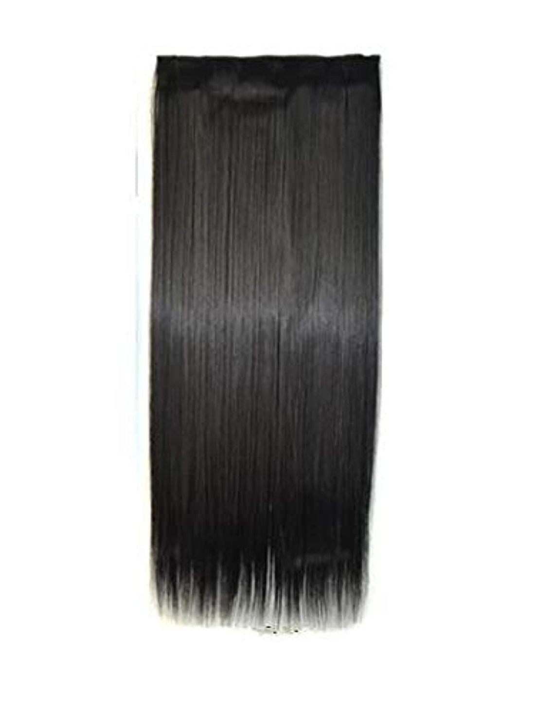women black natural look 5 clips hair extension straight