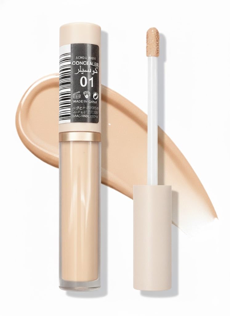 Concealer for Face Makeup With Liquorice Root Dewy Finish, Full Coverage Ultra Blendable Dark Circle Spot Brightening and Correcting Concealer 5ml (03)