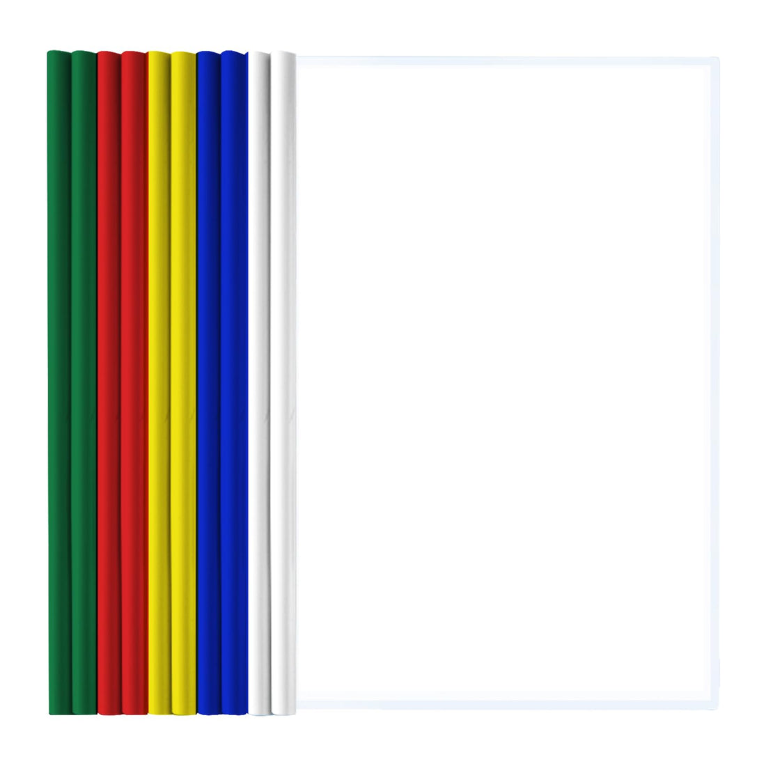 Cerioll A4 Binding Covers, 10 Sheets, Plastic, Transparent, Slide Bar, Report Cover, Document Covers, Office Documents