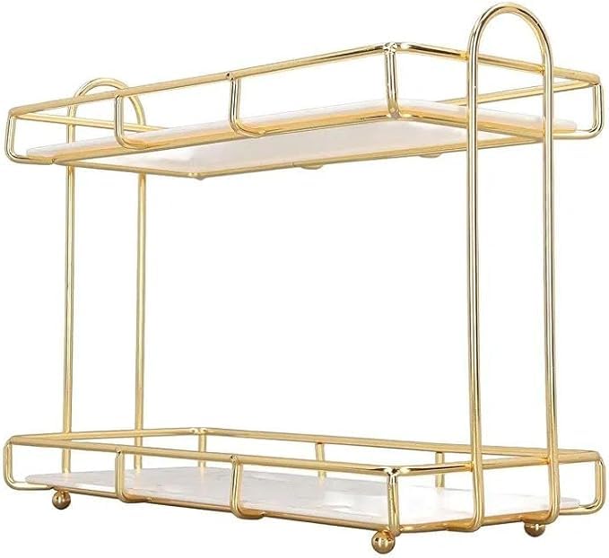 Gold Glitter Multi Use Organizer Makeup Cosmetic Storage Container Bathroom Kitchen Counter Rack Condiment Spice Holder Bottle Jar Accessories Stand