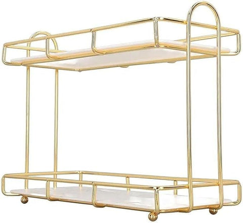 Gold Glitter Multi Use Organizer Makeup Cosmetic Storage Container Bathroom Kitchen Counter Rack Condiment Spice Holder Bottle Jar Accessories Stand