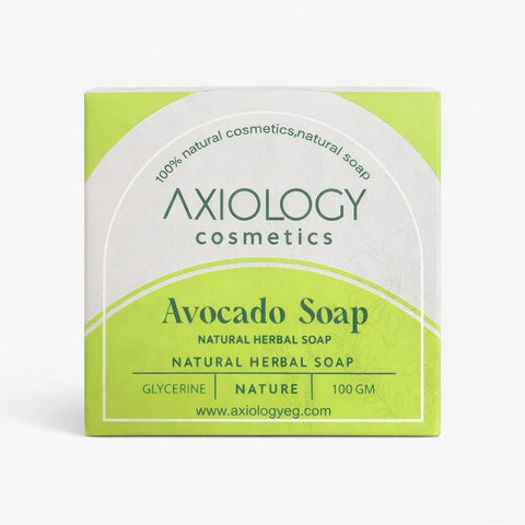 Axiology Avocado Natural Herbal Soap Bar with Glycerine, 100% Natural Ingredients, All Skin Types, 100 GM