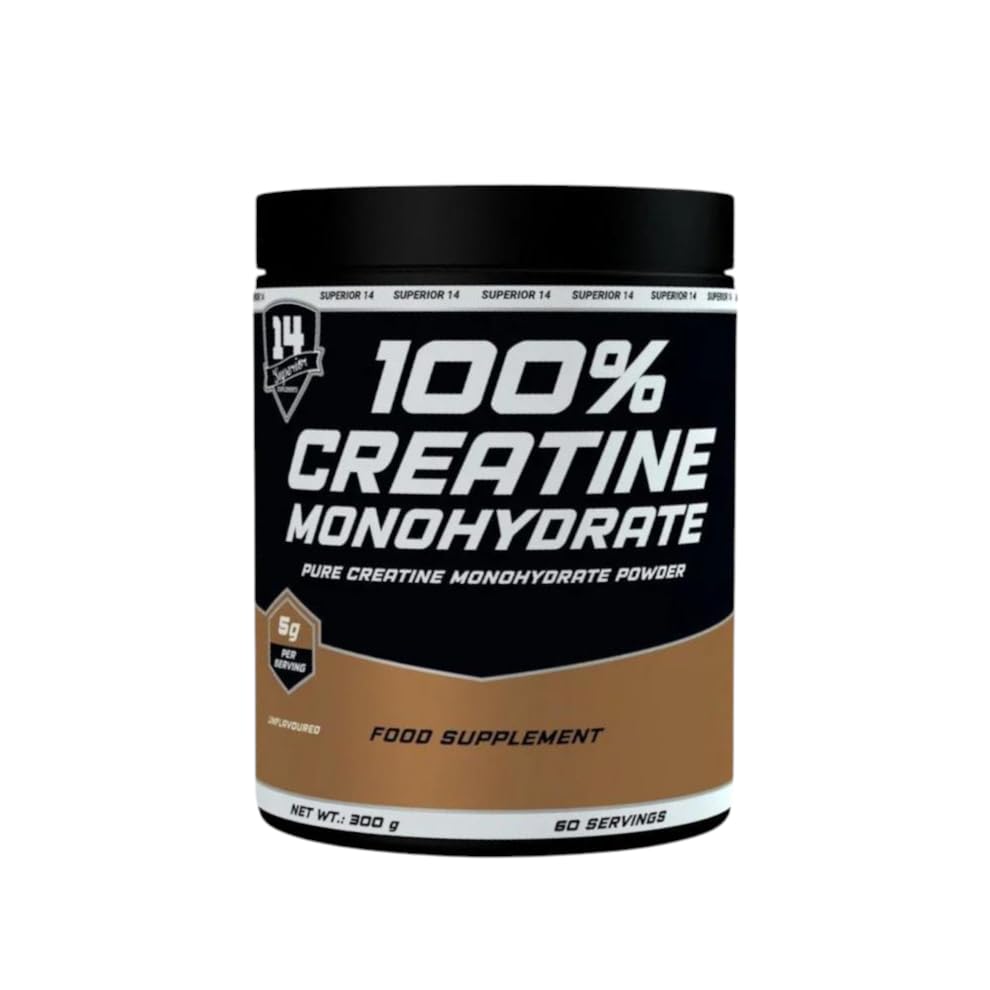 100% Creatine Monohydrate Powder, Unflavored, 300g, 60 Servings, Muscle Support for Men & Women