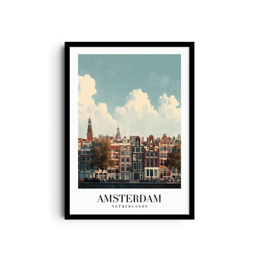 Giftaty Travel & Cities Frames | Wall Art | Home Decor (Amsterdam)