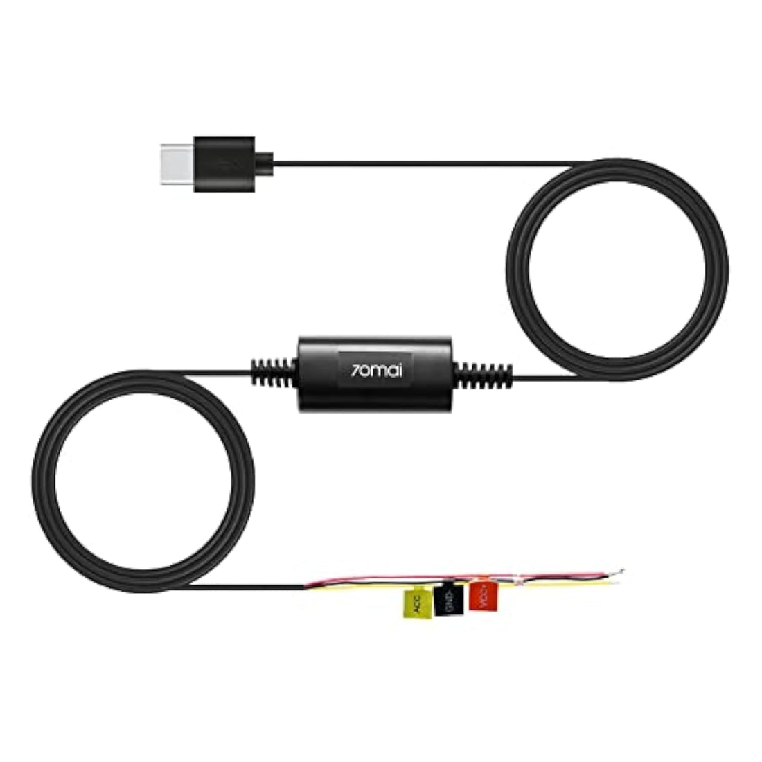 70mai Hardwire Kit UP03, 10ft Mini USB for 70mai Car Dash Cams, 12V-30V to 5V/2.4A, Low Voltage Protection, 24 Hour Parking Surveillance Power Supply for Dash Cam M500 A810 X200 X800 A500S A800S A200