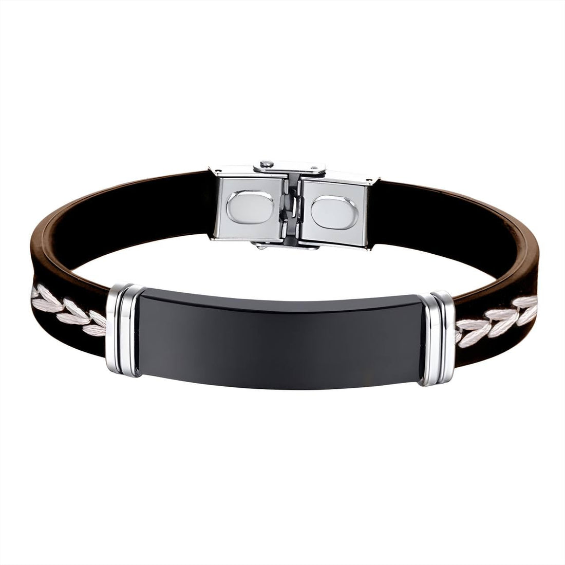 Trend Brown Color Leather Bracelet Classical Boho Style Smooth Cuff Bracelet for Men Accessories Jewelery Gift
