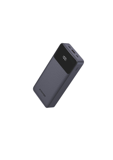 G-Power GP-PB011 Led Screen 10000mAh Power Bank - 3 Ports (USB, Micro & Type-c) - Built in 2 cables - Quick Charging 22.5W - Black