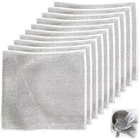 Unique Set of 2 Microfiber Face Towels - 2 Different Sides - Wire Face for Deep Cleaning and Microfiber Face for Softness - Includes Bonus Brain Towel - Generic