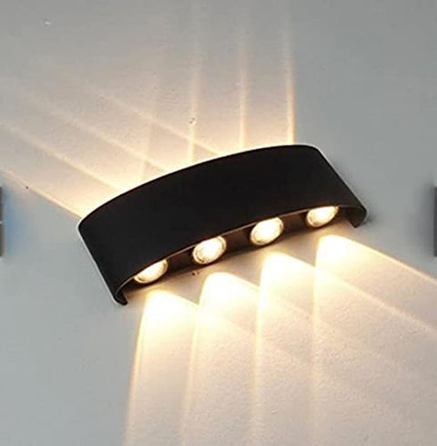 Vero LED Lazer wall mount spotlight outdoor/indoor decor lamp 4 heads all up and down spotlight garden outdoor pillar wall lights