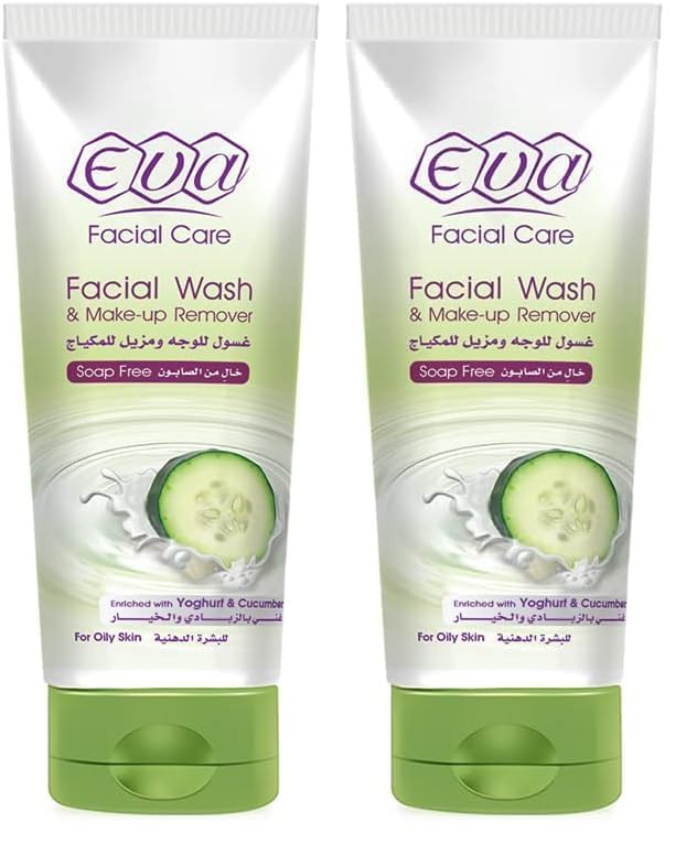 Eva Skin Care - Facial Wash and Make-up Remover with Milk Proteins (Pack of 2)