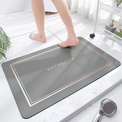Super Absorbent Bath Mat Quick Dry Non-Slip Rubber Base Easy to Clean Multicolor Practical and High Quality
