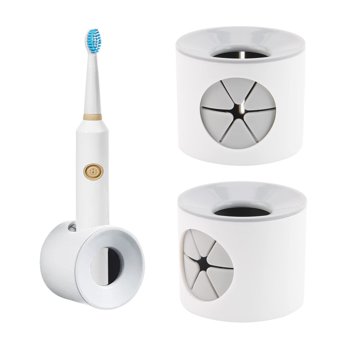 Electic Toothbrush Holder, 2Pcs Bathroom Wall Mounted Toothbrush Holder, Self Adhesive Tooth Brush Holder for Toothbrush Combs