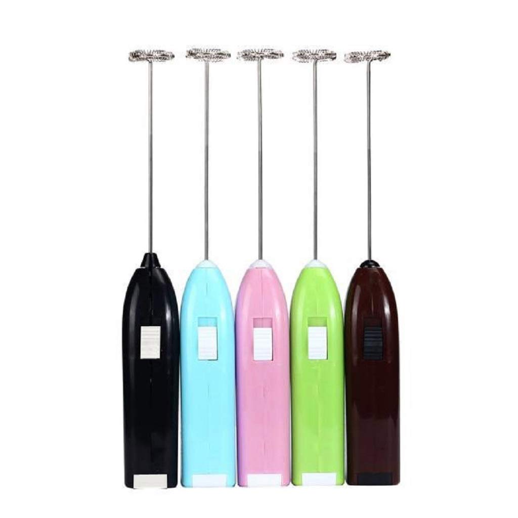 NC Electric Handheld Milk Frother Whisk, Battery Operated Egg Beater Hand Blender Foam Maker for Coffee, Latte, Cappuccino, Hot Chocolate, Drink Mixer